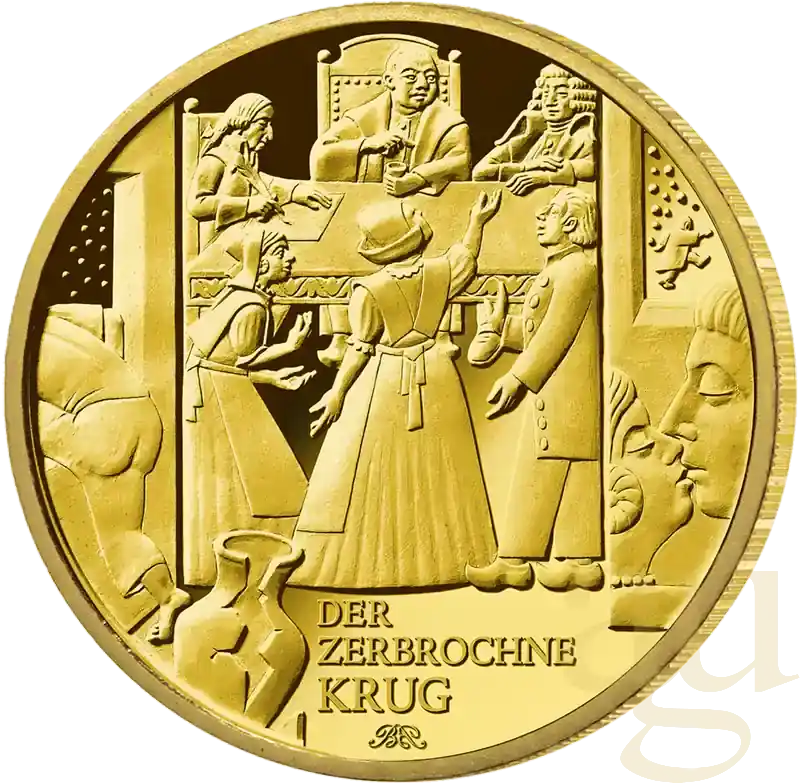 Preiswert | 1/2 Unze Goldmünze – 100 Euro Meisterwerke der deutschen Literatur – Der zerbrochne Krug 2024 (G)