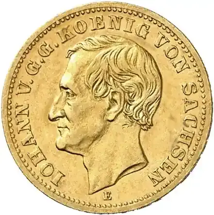 10 Mark Goldmünze Johann König von Sachsen | Bestseller