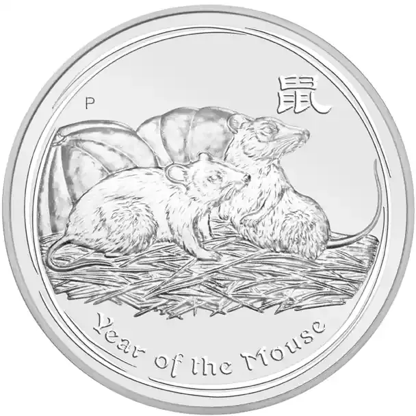 2 Unzen Silbermünze Australien Lunar II Maus 2008 | Schnäppchen