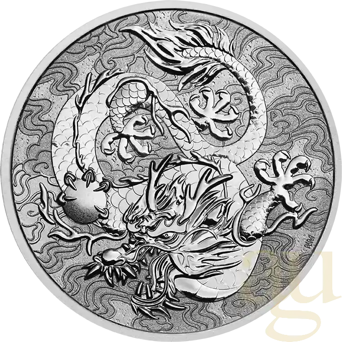 1 Unze Platinmünze Australien Chinese Myths and Legends – Drache 2022 – Reverse polierte Platte | Herstellerpreis