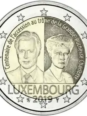 Luxemburg 2 Euro 2019 bfr. Großherzogin Charlotte - Sofort lieferbar