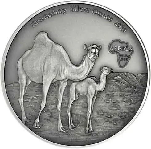 1 Unze Silber 2019 Dromedar – Afrika Antique Finish Silver Ounce | Wochenendangebot