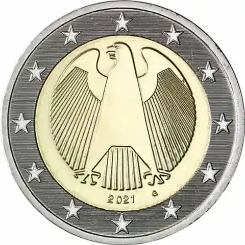 Deutschland 2 Euro 2021 Stgl. Bundesadler Mzz G | Geprüfte Qualität