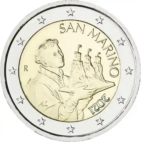 Nur begrenzt verfügbar - San Marino 2 Euro 2021 Heiliger Marinus