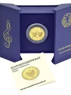 Goldmünze Deutschland 50 Euro Gold 2021 Pauke – Musikinstrumente | Neuheit
