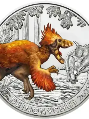 Österreich 3 Euro 2021 Super Saurier – Deinonychus | Super-Preis