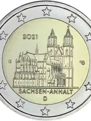 Deutschland 2 Euro 2021 – Magdeburger Dom – Münzzeichen G | Heute bestellen