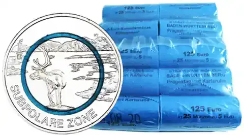 Münzrollen-Paket Deutschland 250 x 5 Euro 2020 Subpolare Zone - Herstellerpreis
