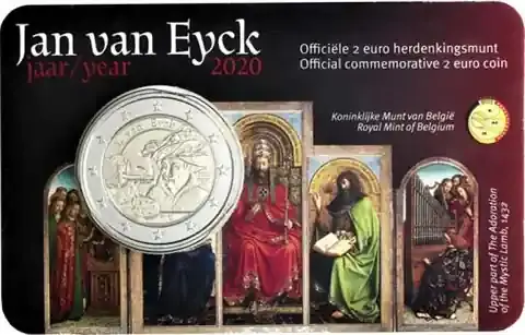 Belgien 2 Euro 2020 Coincard Jan van Eyck - Jetzt sparen