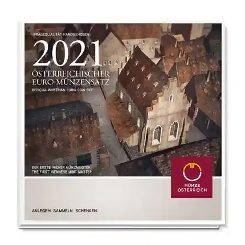 Österreich 3,88 Euro 2021 KMS 1 Cent – 2 Euro im Folder | Kundenliebling