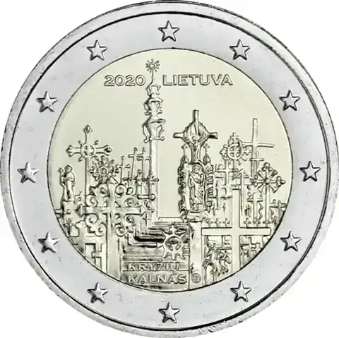 Litauen 2 Euro 2020 bfr. Berg der Kreuze | Nur wenige verfügbar