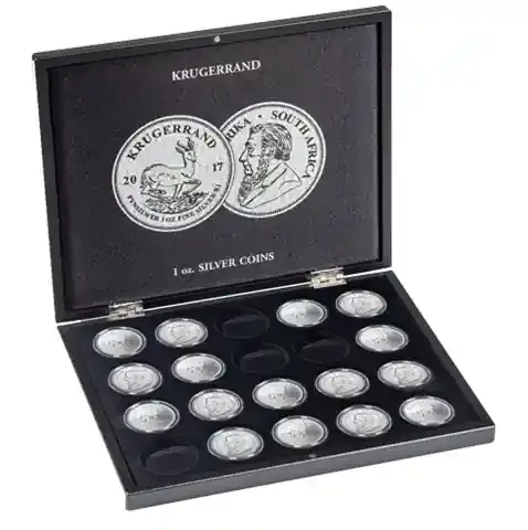 361478- Münzkassette für Krügerrand Silber in Kapseln | Markenqualität