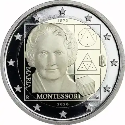 Italien 2 Euro 2020 PP Maria Montessori - Preishit