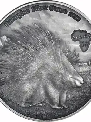 1 Unze Silber 2020 Stachelschwein – Afrika Antique Finish Silver Ounce | Deal