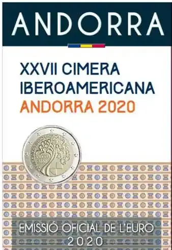 Direkt ab Werk | Andorra 2 Euro 2020 Iberoamerika-Gipfel in CoinCard
