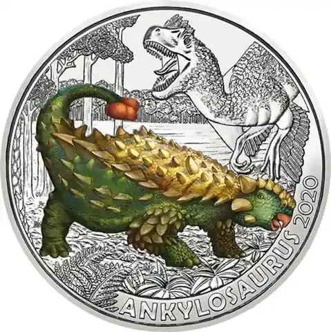 Österreich 3 Euro 2020 Ankylosaurus – Super Saurier - Abverkauf