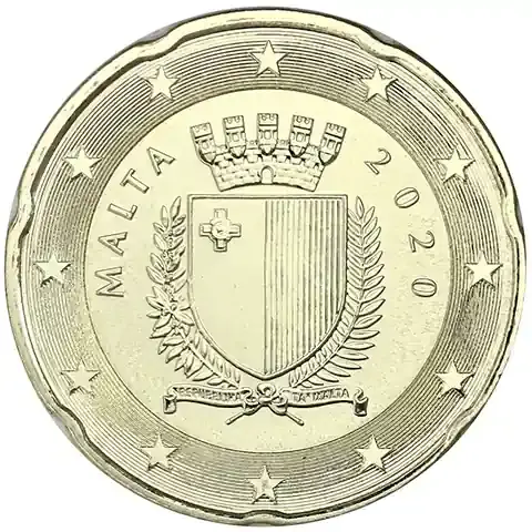 Malta 20 Cent 2020 bfr. Staatswappen - Knallerpreis
