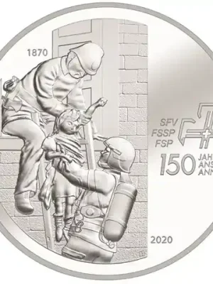Aktionspreis | Schweiz 20 Franken 2020 150 Jahre Schweizerischer Feuerwehrverband