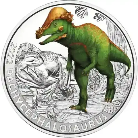 Österreich 3 Euro 2022 Super-Saurier Pachycephalosaurus - Jetzt sparen