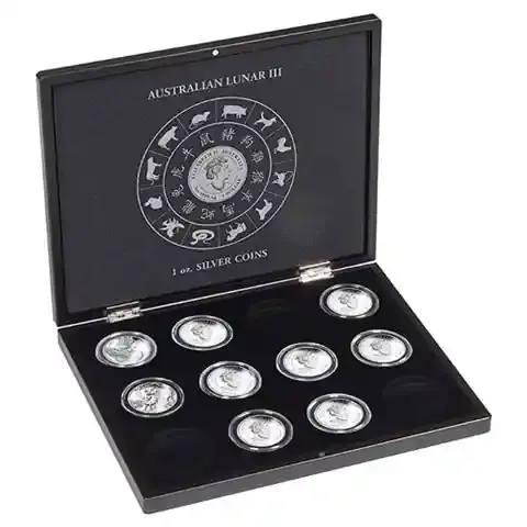 Münzkassette für 12 Lunar III Silbermünzen - Jetzt zugreifen