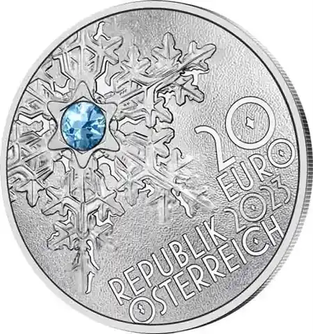 Beliebt | Österreich 20 Euro 2023 Schneeflocke