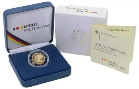 Top-Qualität - Deutschland 20 Euro Goldmünze 2024 Biber