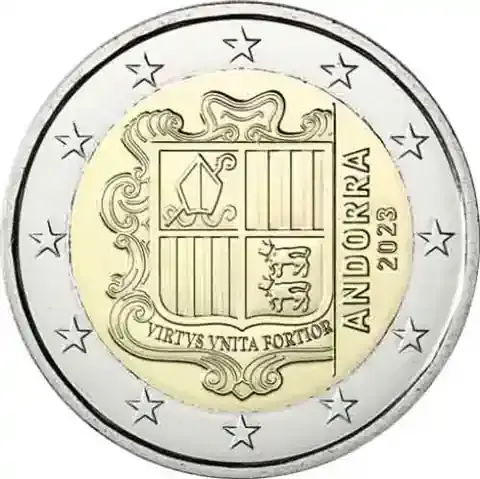 Andorra 2 Euro 2023 Staatswappen | Preishit