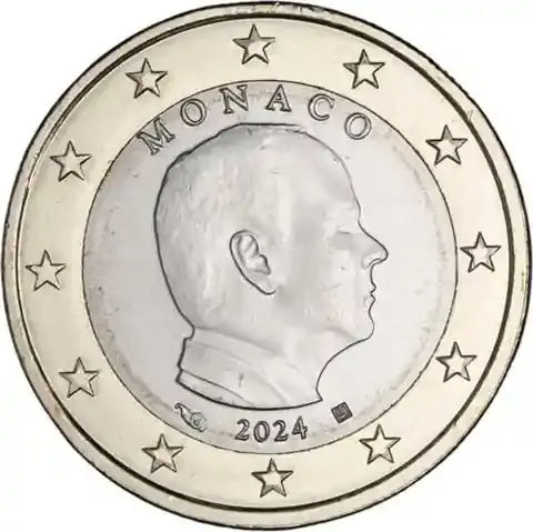 Monaco 1 Euro 2024 Fürst Albert | Herstellerpreis