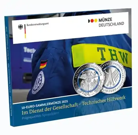 Sicher bezahlen | Deutschland 10 Euro 2025 PP Technisches Hilfswerk THW