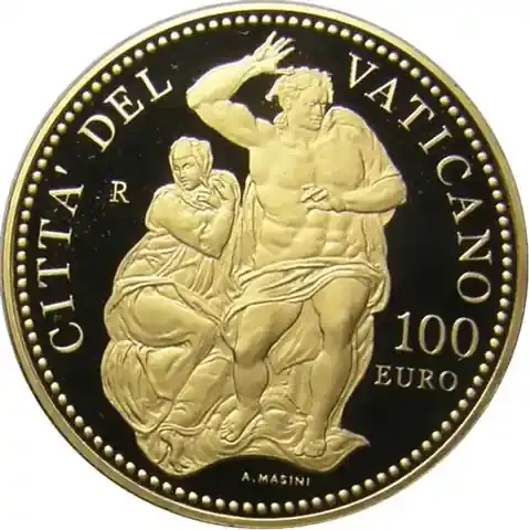 Herstellerpreis | Vatikan 100 Euro Gold 2010 Sixtinische Kapelle – Das Jüngste Gericht