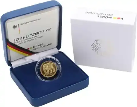 Deutschland 20 Euro Gold 2025 Luchs Münzzeichen F | Günstig