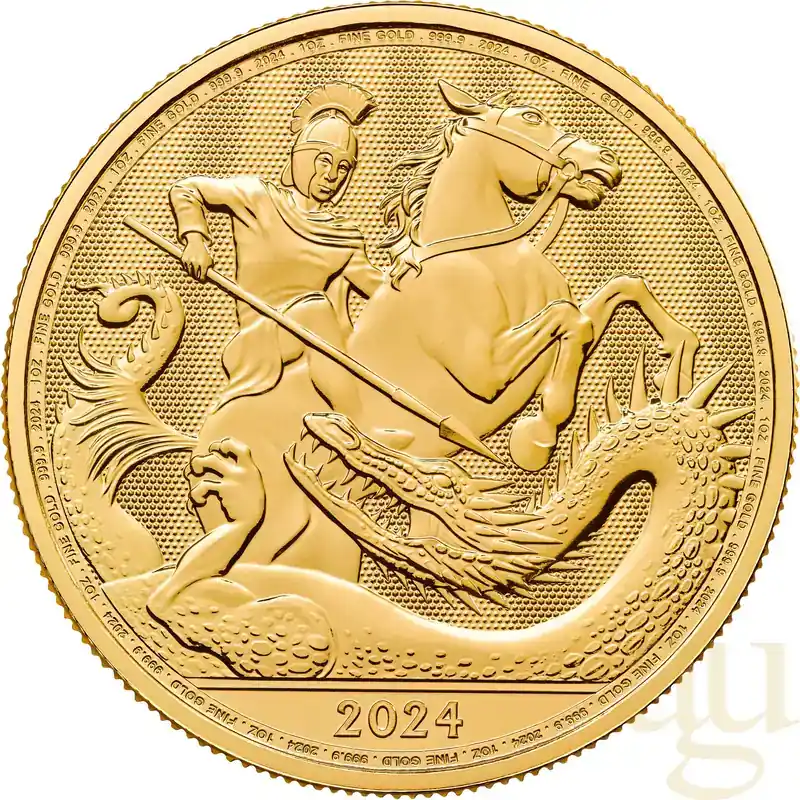 Nicht verpassen - 1 Unze Goldmünze St. George and the Dragon 2024