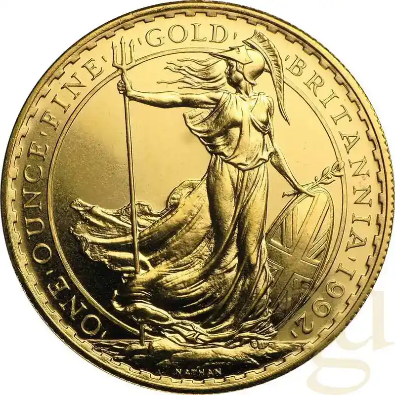 Hammerpreis - 1 Unze Goldmünze Britannia 1992