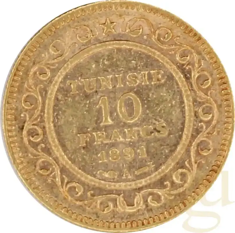 10 Francs Goldmünze Tunesien - Angebot