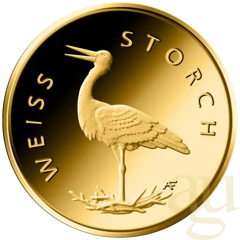 20 Euro Goldmünze Heimische Vögel – Weißstorch 2020 (D) | Top-Angebot