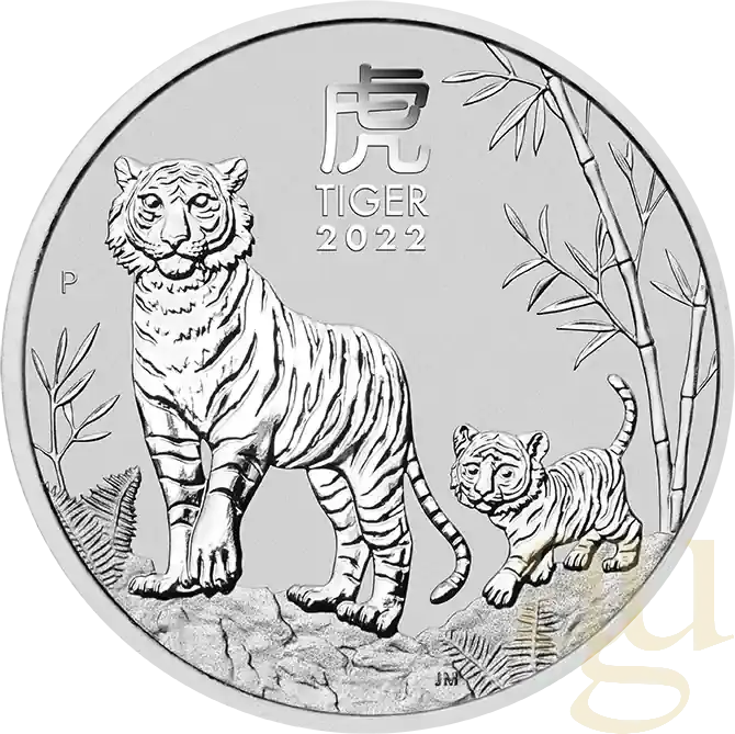 Heute bestellen | 1 Unze Silbermünze Australien Lunar III Tiger 2022