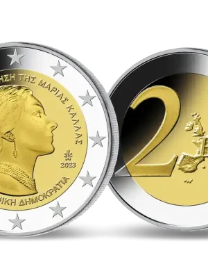 Rabatt | Griechenland 2023 2 Euro Gedenkmünze „Maria Callas“