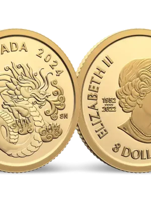 Erschwingliche Fein-Goldmünze „Himmlischer Drache“ – Kanada 2024 - Neu hinzugefügt