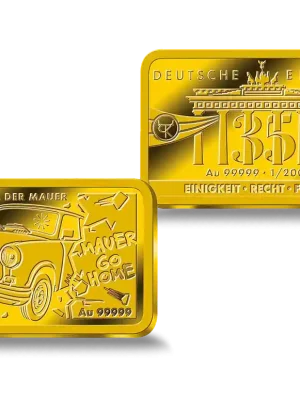 Goldbarren „35 Jahre Fall der Mauer“ - Premium