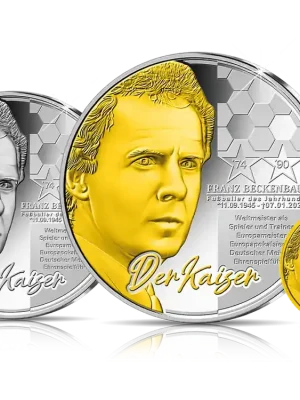 Jetzt kaufen | Gedenkprägungen zu Ehren von Franz Beckenbauer