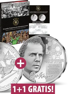Sichere Zahlung - Die Titelgewinne der Nationalmannschaft – Start WM 1974 + Beckenbauer!