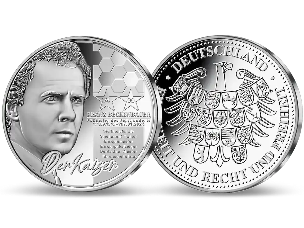 Silberprägung zu Ehren von Franz Beckenbauer - Bestellbar