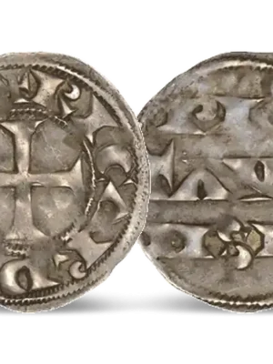 Gleich bestellen | Echte Silbermünze von Richard Löwenherz – Poitou Denier 1189-1199
