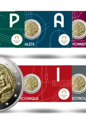 Expresslieferung - Die offizielle 2-Euro-Gedenkmünze zu Paris 2024 „Herkules & Notre-Dame“