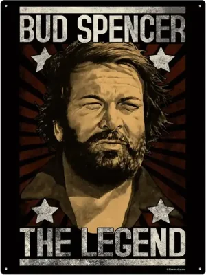 Kundenliebling | Bud Spencer – The legend – Blechschild 20 cm x 30 cm