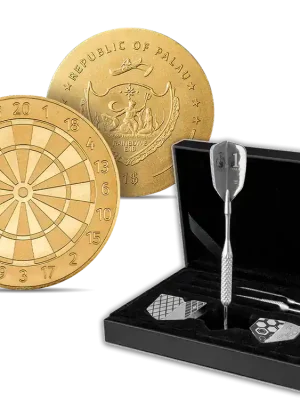 Letzte Chance - Offizielle Gedenkmünzen in Gold und Silber zur Darts-WM!