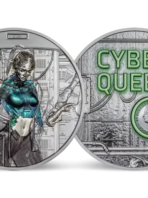Limitiert Gedenkmünze „Cyber Queen – Wiedergeburt“ aus 3 Unzen Silber! | Sofort kaufen