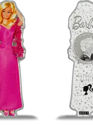 Nur solange der Vorrat reicht | 1 oz Silbermünze 999.9 I Love Barbie™ – Superstar Barbie™