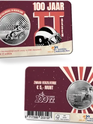 5-Euro-Gedenkmünze „100 Jahre Motorsport-Rennstrecke TT Assen“ | Top-Preis