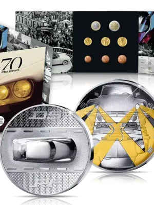 Preishit | Offizielle Jubiläums-Münzen zu „70 Jahre Citroën DS“